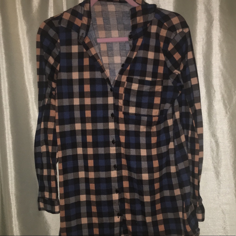 Plaid blouse. Very soft.